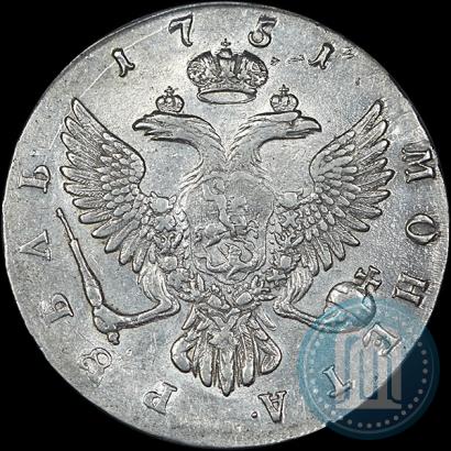 Фото 1 рубль 1751 года ММД 