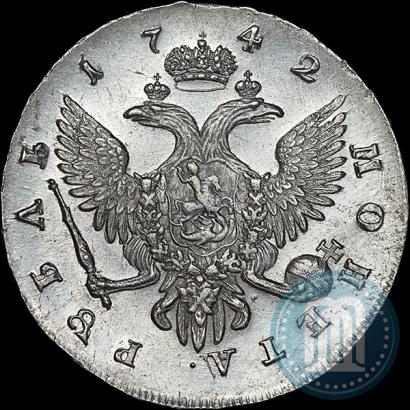 Фото 1 рубль 1742 года СПБ 