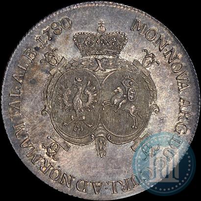Фото Талер 1780 года  "Петр Бирон. Курляндия"