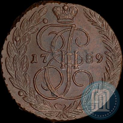 Picture 5 kopecks 1789 year ЕМ 