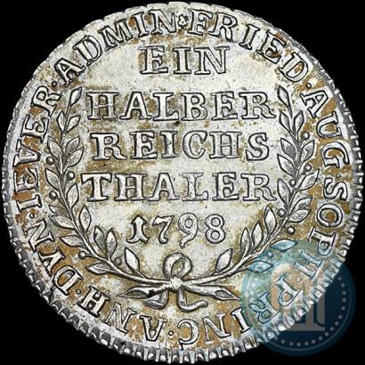Фото Ein halber reichsthaler 1798 года  "Княжество Йевер"