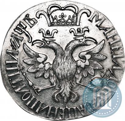 Фото Полтина 1702 года  "Без лент у венка"
