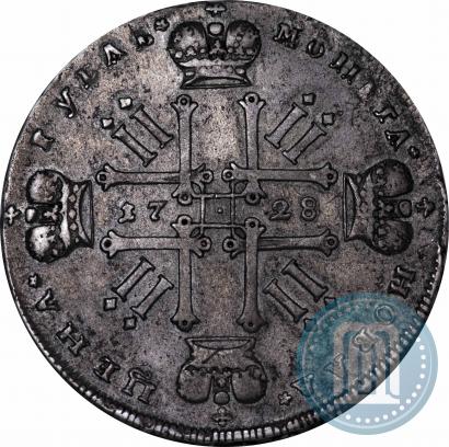 Фото 1 рубль 1728 года  "Тип 1727"