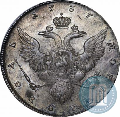 Picture 1 rouble 1737 year  "Portrait by Gedlinger"