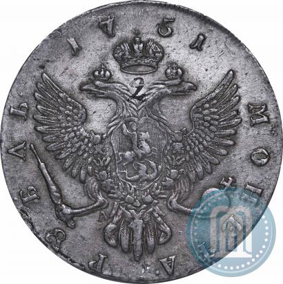 Picture 1 rouble 1751 year ММД-А 