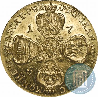 Picture 10 roubles 1762 year СПБ 