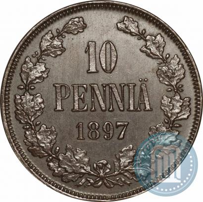 Picture 10 pennia 1897 year  