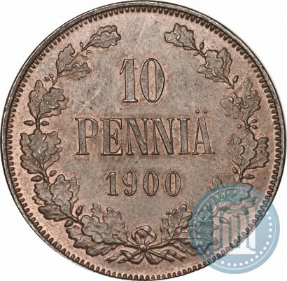 Picture 10 pennia 1900 year  