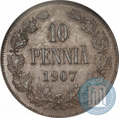 Picture 10 pennia 1907 year  