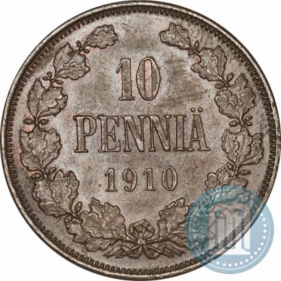 Фото 10 пенни 1910 года  