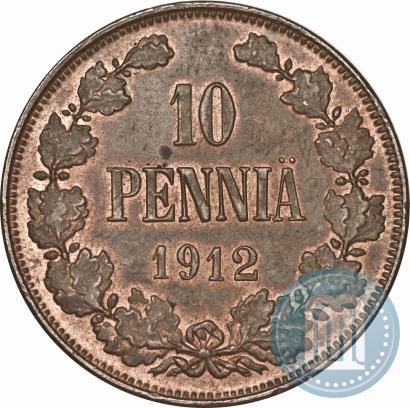 Фото 10 пенни 1912 года  