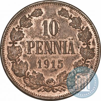 Фото 10 пенни 1915 года  