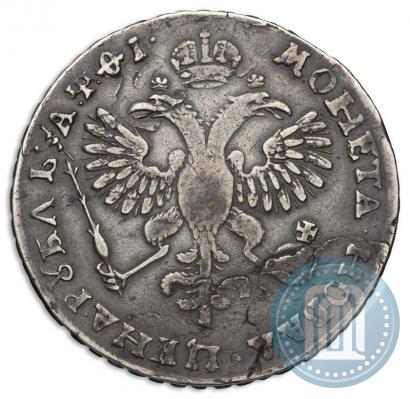 Фото 1 рубль 1719 года OK "Портрет в латах"