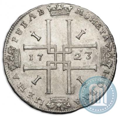 Picture 1 rouble 1723 year  "Portrait in ancient armour"