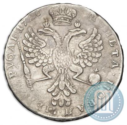 Фото 1 рубль 1726 года  "Московский тип, портрет влево"