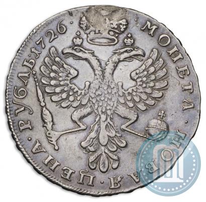 Picture 1 rouble 1726 year  "Moscow type, portrait turned to the left"