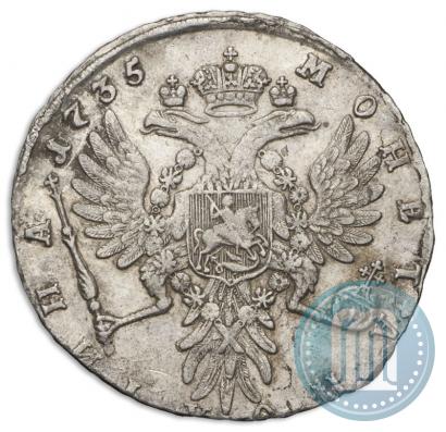 Фото Полтина 1735 года  
