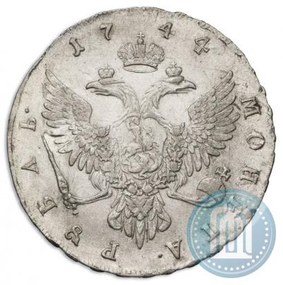 Picture 1 rouble 1744 year ММД 