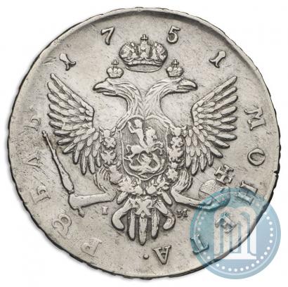 Picture 1 rouble 1751 year СПБ-IМ 