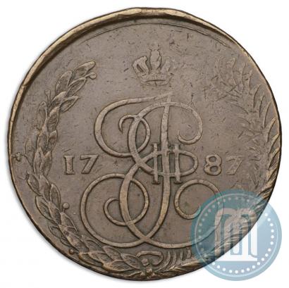 Picture 5 kopecks 1787 year ЕМ 