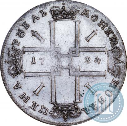 Picture 1 rouble 1724 year OK "Portrait in ancient armour"
