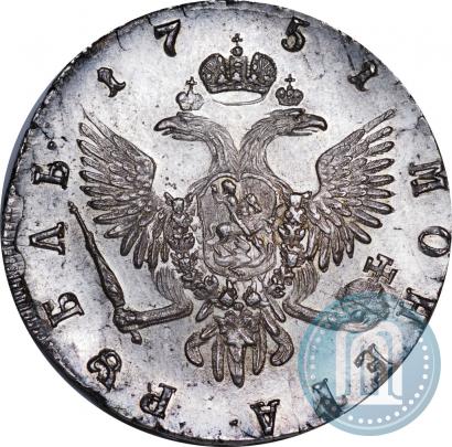 Фото 1 рубль 1751 года СПБ 