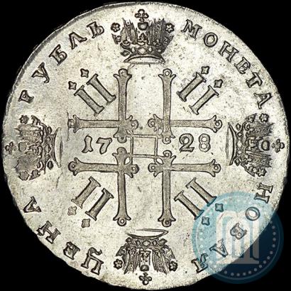 Picture 1 rouble 1728 year  "Type of 1728"