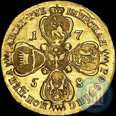Picture 10 roubles 1758 year ММД 