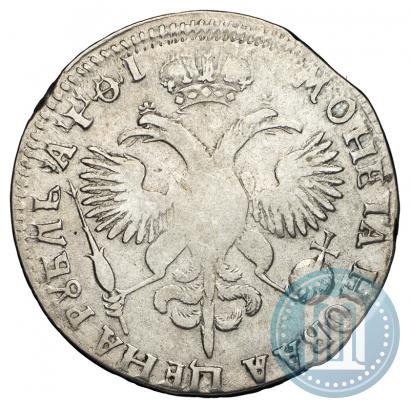 Picture 1 rouble 1719 year  "Portrait in armour"