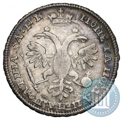Фото Полтина 1720 года  "Портрет в латах"