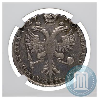 Фото Полтина 1727 года  "Московский тип, портрет вправо"