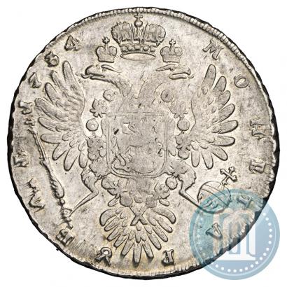 Фото 1 рубль 1734 года  "Тип 1735 года"