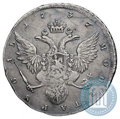 Picture 1 rouble 1737 year  "Portrait by Gedlinger"