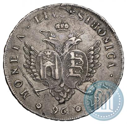 Picture 96 kopecks 1757 year  "For Livonia"