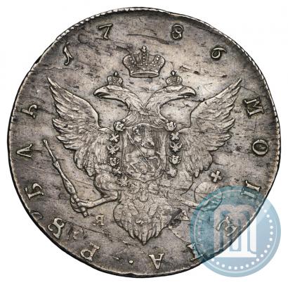Picture 1 rouble 1786 year СПБ-ЯА 