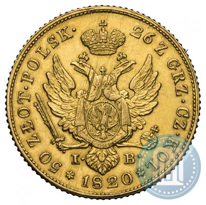 Picture 50 złotych 1820 year IB 