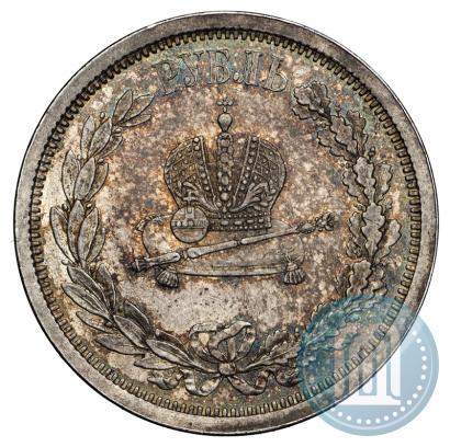 Picture 1 rouble 1883 year ЛШ "On the Coronation of Emperor Alexander III"