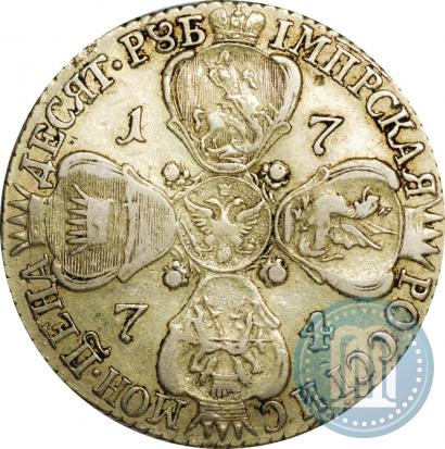 Picture 10 roubles 1774 year СПБ 