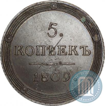 Picture 5 kopecks 1809 year КМ 