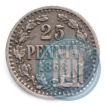 Picture 25 pennia 1868 year S 