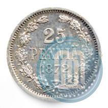 Picture 25 pennia 1872 year S 