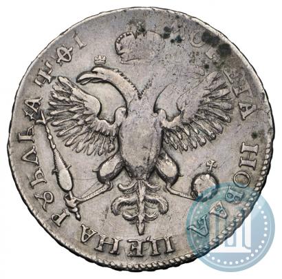 Picture 1 rouble 1719 year OK-L "Portrait in armour"