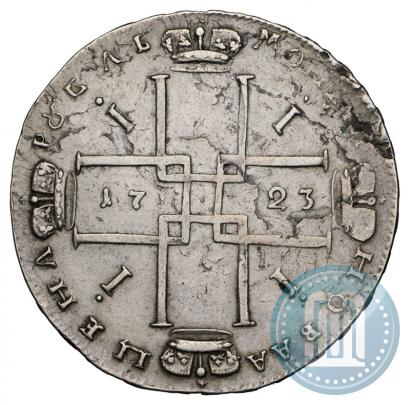Фото 1 рубль 1723 года OK "Портрет в горностаевой мантии"