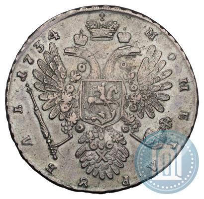 Фото 1 рубль 1734 года  "Тип 1734 года"