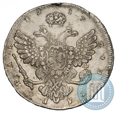 Picture 1 rouble 1737 year  "Moscow type"