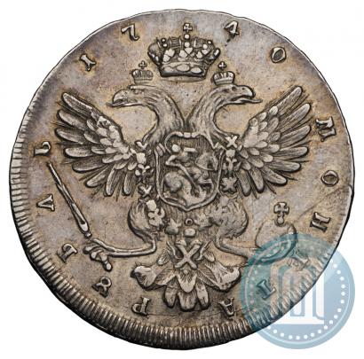 Фото 1 рубль 1740 года СПБ "Петербургский тип"