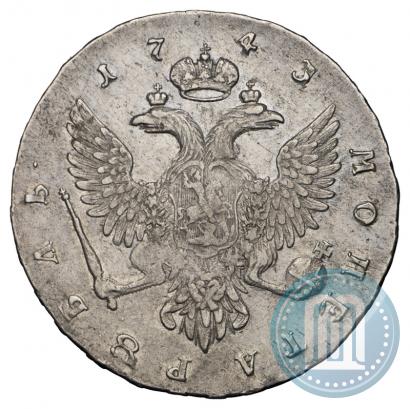 Picture 1 rouble 1743 year ММД 