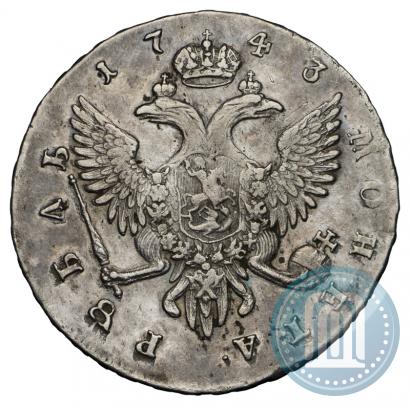 Picture 1 rouble 1743 year СПБ 