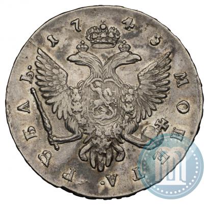 Picture 1 rouble 1743 year СПБ 