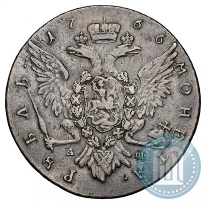 Picture 1 rouble 1766 year СПБ-АШ-Т.I. 